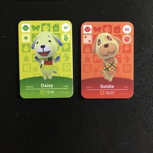 MINI Animal Crossing Amiibo Card NFC Daisy Goldie